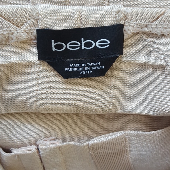 Bebe gold bandage dress size XS - Picture 3 of 4